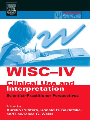cover image of WISC-IV Clinical Use and Interpretation